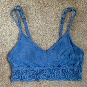 aerie cotton lace bralette